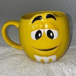 M&Ms Fun Sculpted Face 24 oz Ceramic Mug